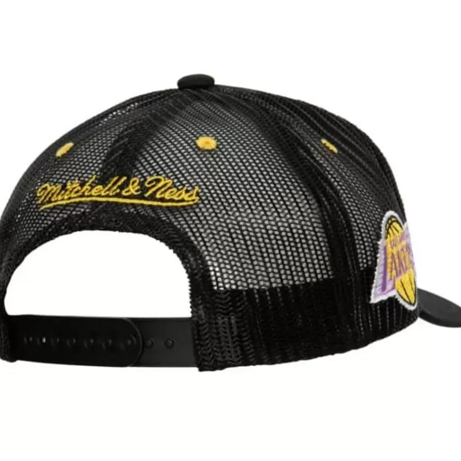 Mitchell & Ness Snapback-Team Seal Trucker Snapback Hwc Los Angeles Lakers