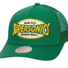 Mitchell & Ness Snapback-Team Seal Trucker Snapback Hwc Seattle Supersonics