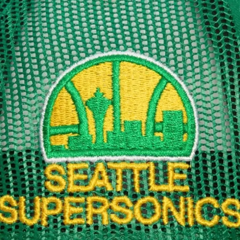 Mitchell & Ness Snapback-Team Seal Trucker Snapback Hwc Seattle Supersonics