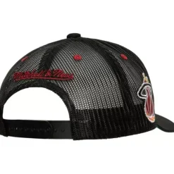 Mitchell & Ness Snapback-Team Seal Trucker Snapback Hwc Miami Heat