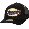 Mitchell & Ness Snapback-Team Seal Trucker Snapback Los Angeles Lakers