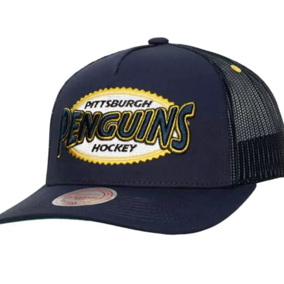 Mitchell & Ness Snapback-Team Seal Trucker Snapback Vintage Pittsburgh Penguins