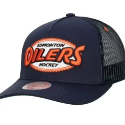 Mitchell & Ness Snapback-Team Seal Trucker Snapback Vintage Edmonton Oilers