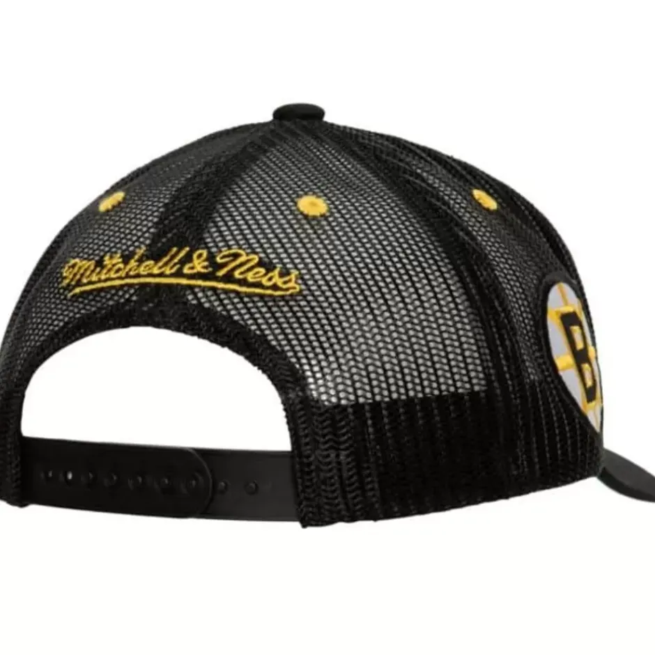 Mitchell & Ness Snapback-Team Seal Trucker Snapback Vintage Boston Bruins