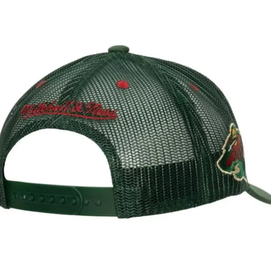 Mitchell & Ness Snapback-Team Seal Trucker Snapback Minnesota Wild