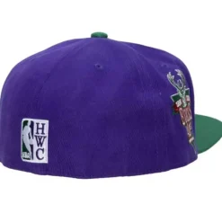Mitchell & Ness Fitted-Team Side Fitted Hwc Milwaukee Bucks