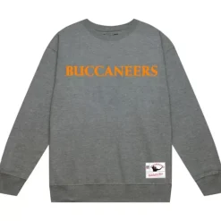 Men Mitchell & Ness Hoodies & Sweatshirts-Team Wordmark 1 Crew Tampa Bay Buccaneers