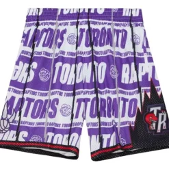 Men Mitchell & Ness Shorts-Teamwrap Swingman Toronto Raptors 1998-99 Shorts