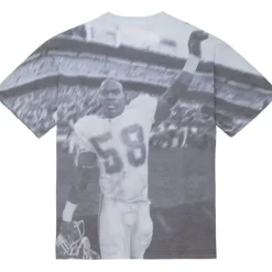 Men Mitchell & Ness T-Shirts & Tops-4Th And Goal Sublimated S/S Tee Kansas City Chiefs Derrick Thomas