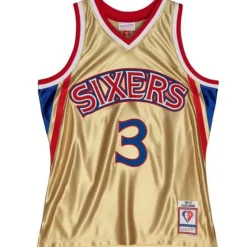 Mitchell & Ness Nba Swingman-75Th Anniversary Gold Swingman Allen Iverson Philadelphia 76Ers 1996-97 Jersey