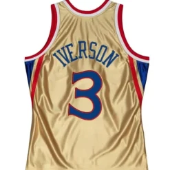 Mitchell & Ness Nba Swingman-75Th Anniversary Gold Swingman Allen Iverson Philadelphia 76Ers 1996-97 Jersey