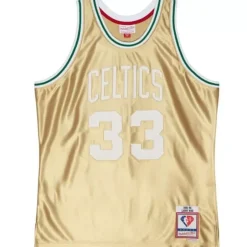 Mitchell & Ness Nba Swingman-75Th Anniversary Gold Swingman Larry Bird Boston Celtics 1985-86 Jersey