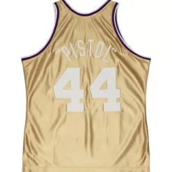 Mitchell & Ness Nba Swingman-75Th Anniversary Gold Swingman Pete Maravich Utah Jazz 1974-75 Jersey