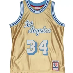 Mitchell & Ness Nba Swingman-75Th Anniversary Gold Swingman Shaquille O'Neal Los Angeles Lakers 1996-97 Jersey