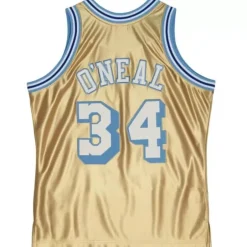 Mitchell & Ness Nba Swingman-75Th Anniversary Gold Swingman Shaquille O'Neal Los Angeles Lakers 1996-97 Jersey