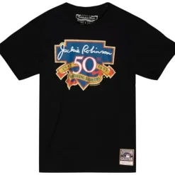 Men Mitchell & Ness T-Shirts & Tops-50Th Anniversary Tee Brooklyn Dodgers Jackie Robinson