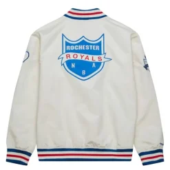 Men Mitchell & Ness Jackets & Outerwear-100Th Lightweight Satin Jacket Sacramento Kings