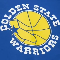 Men Mitchell & Ness Hoodies & Sweatshirts-There And Back Fleece Crew Golden State Warriors
