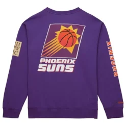 Men Mitchell & Ness Hoodies & Sweatshirts-There And Back Fleece Crew Phoenix Suns