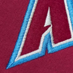 Men Mitchell & Ness Hoodies & Sweatshirts-There And Back Fleece Crew Current Logo Colorado Avalanche