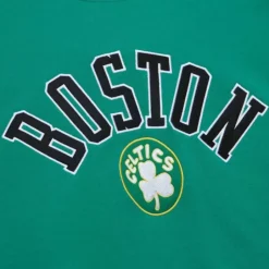 Men Mitchell & Ness Hoodies & Sweatshirts-There And Back Fleece Crew Boston Celtics