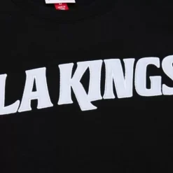 Men Mitchell & Ness Hoodies & Sweatshirts-There And Back Fleece Crew Current Logo Los Angeles Kings