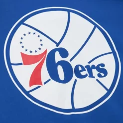 Men Mitchell & Ness Hoodies & Sweatshirts-There And Back Fleece Crew Philadelphia 76Ers