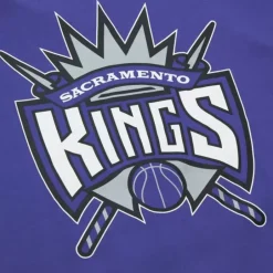 Men Mitchell & Ness Hoodies & Sweatshirts-There And Back Fleece Crew Sacramento Kings