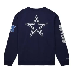 Men Mitchell & Ness Hoodies & Sweatshirts-There And Back Fleece Crew Dallas Cowboys
