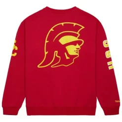 Men Mitchell & Ness Hoodies & Sweatshirts-There And Back Fleece Crew Current Logo Usc