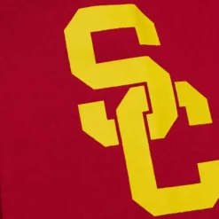 Men Mitchell & Ness Hoodies & Sweatshirts-There And Back Fleece Crew Current Logo Usc