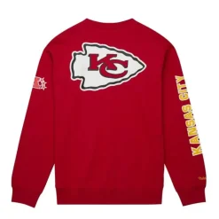 Men Mitchell & Ness Hoodies & Sweatshirts-There And Back Fleece Crew Kansas City Chiefs