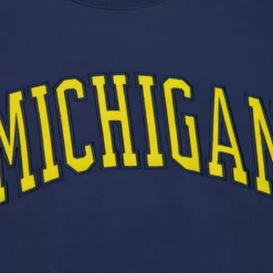 Men Mitchell & Ness Hoodies & Sweatshirts-There And Back Fleece Crew University Of Michigan
