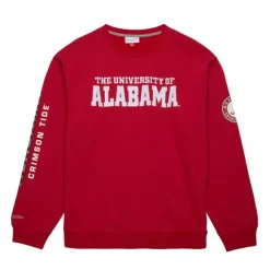 Men Mitchell & Ness Hoodies & Sweatshirts-There And Back Fleece Crew Current Logo University Of Alabama