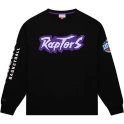 Men Mitchell & Ness Hoodies & Sweatshirts-There And Back Fleece Crew Toronto Raptors