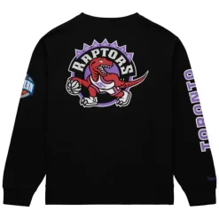 Men Mitchell & Ness Hoodies & Sweatshirts-There And Back Fleece Crew Toronto Raptors