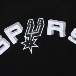Men Mitchell & Ness Hoodies & Sweatshirts-There And Back Fleece Crew San Antonio Spurs