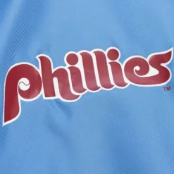 Men Mitchell & Ness Jackets & Outerwear-Throw It Back Full Zip Windbreaker Philadelphia Phillies