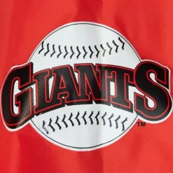 Men Mitchell & Ness Jackets & Outerwear-Throw It Back Full Zip Windbreaker San Francisco Giants