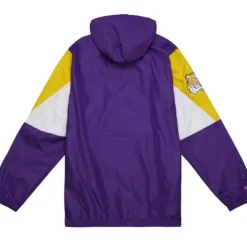 Men Mitchell & Ness Jackets & Outerwear-Throw It Back Full Zip Windbreaker Louisiana State University