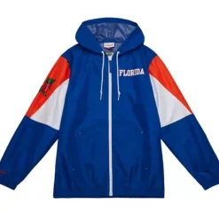 Men Mitchell & Ness Jackets & Outerwear-Throw It Back Full Zip Windbreaker University Of Florida