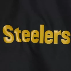 Men Mitchell & Ness Jackets & Outerwear-Throw It Back Full Zip Windbreaker Pittsburgh Steelers
