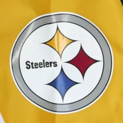 Men Mitchell & Ness Jackets & Outerwear-Throw It Back Full Zip Windbreaker Pittsburgh Steelers