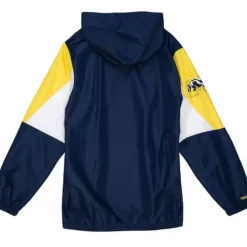 Men Mitchell & Ness Jackets & Outerwear-Throw It Back Full Zip Windbreaker University Of Michigan