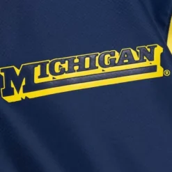 Men Mitchell & Ness Jackets & Outerwear-Throw It Back Full Zip Windbreaker University Of Michigan