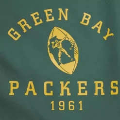 Men Mitchell & Ness Jackets & Outerwear-Throw It Back Full Zip Windbreaker Green Bay Packers