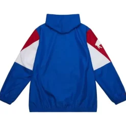 Men Mitchell & Ness Jackets & Outerwear-Throw It Back Full Zip Windbreaker Buffalo Bills