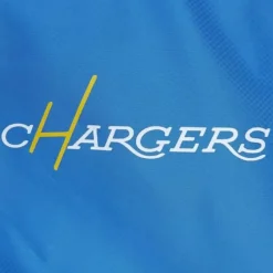 Men Mitchell & Ness Jackets & Outerwear-Throw It Back Full Zip Windbreaker Los Angeles Chargers