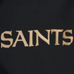 Men Mitchell & Ness Jackets & Outerwear-Throw It Back Full Zip Windbreaker New Orleans Saints
