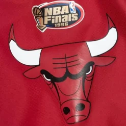 Men Mitchell & Ness Jackets & Outerwear-Throw It Back Full Zip Windbreaker Chicago Bulls
